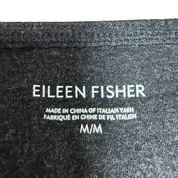 EUC Women's EILEEN FISHER Long Sleeve Viscose Jersey Dress Gray | Size M - Picture 6 of 7